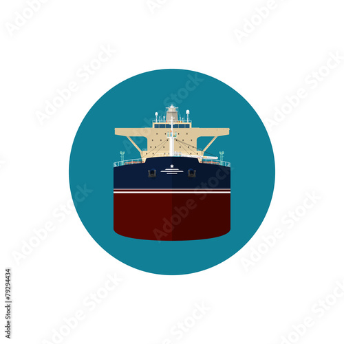 Icon tanker , vector illustration