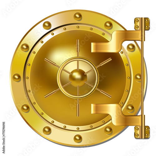 Gold Bank doors