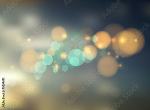 abstract background with bokeh lights and stars