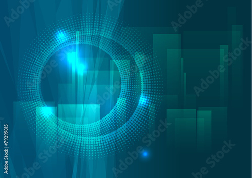 abstract  technology blue color vector background