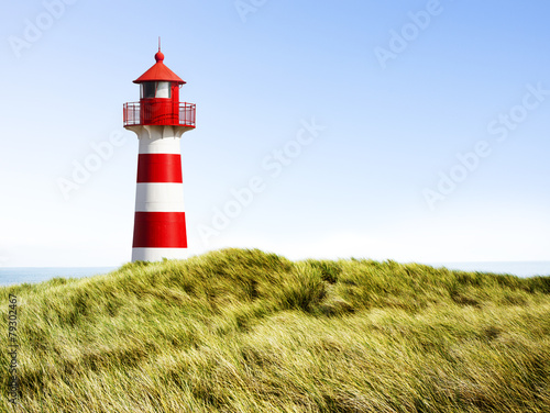 Rot-Wei  er Leuchtturm