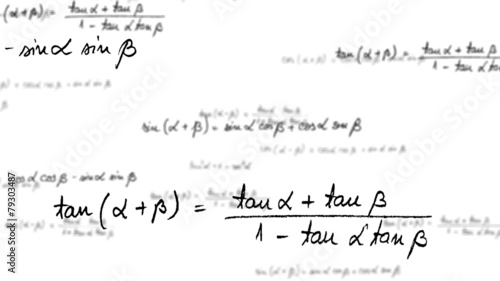 4k - Maths trigonometry equation loop with alpha matte photo