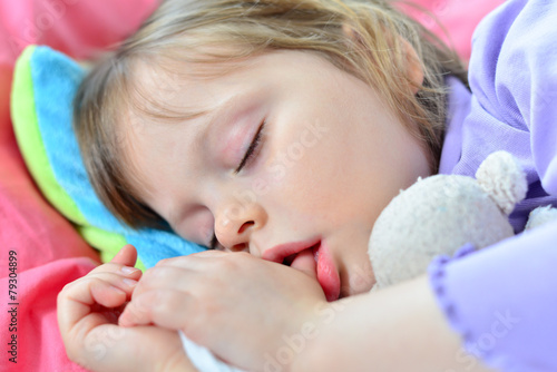Slika na platnu Little cute baby sleeping