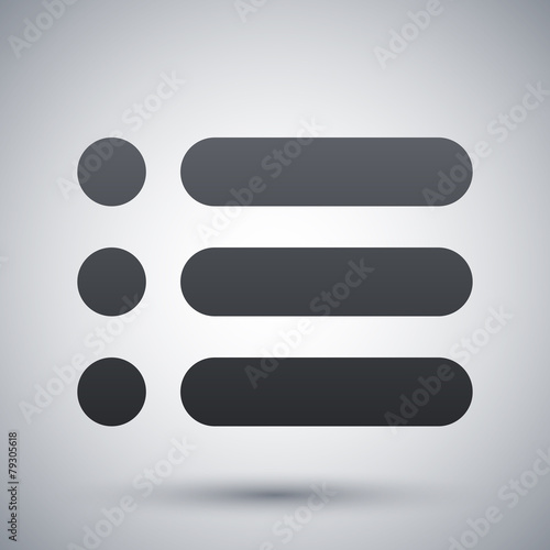 Vector web site menu icon