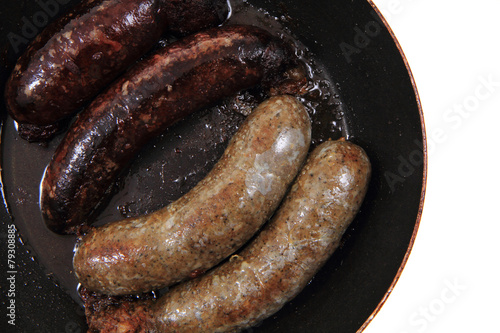 black and white pudding as czech typical food