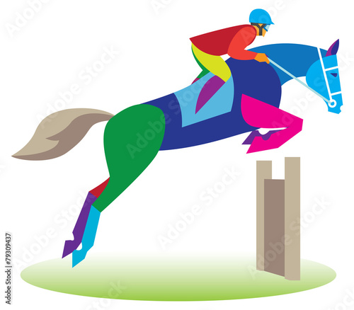 Jumping horse