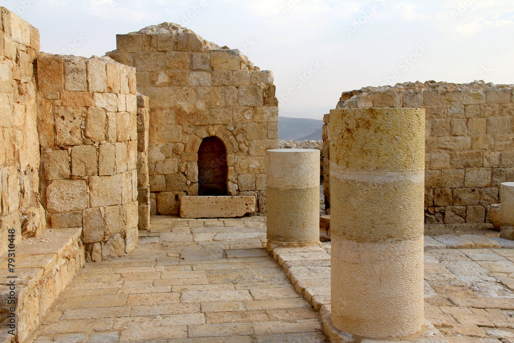 Ruins of Avdat - ancient town founded by Nabataeans in  Negev
