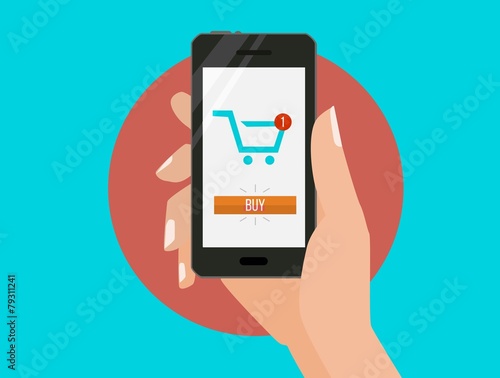 Buy. On-line order in shopping