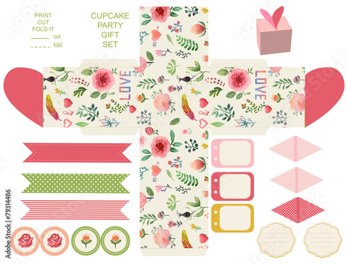 Gift box template