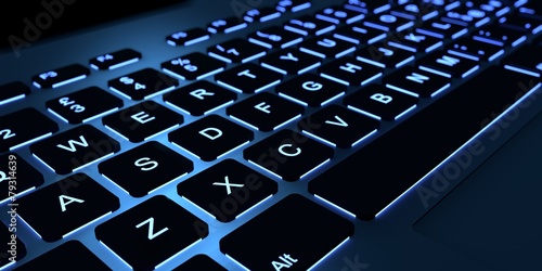 Backlight keyboard photo