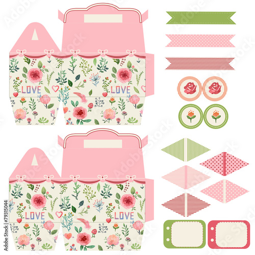 Gift box template