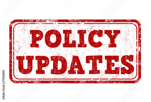 Policy updates stamp