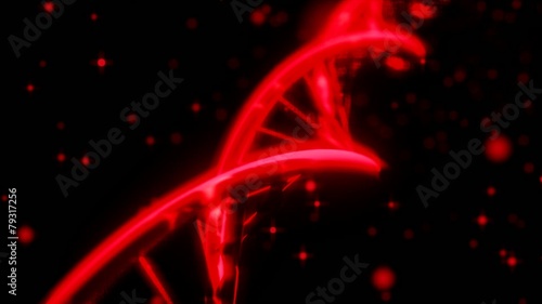 DNA RNA double helix slow tracking shot closeup depth of field D photo