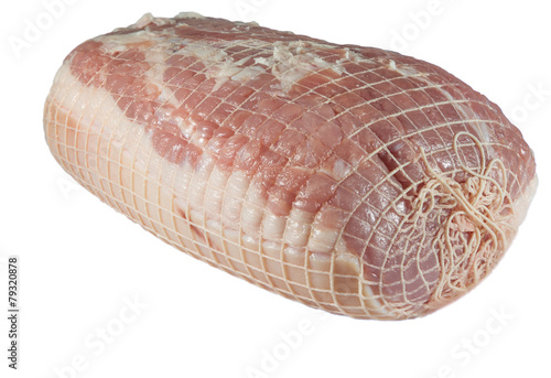 Raw wrapped pork roast downside