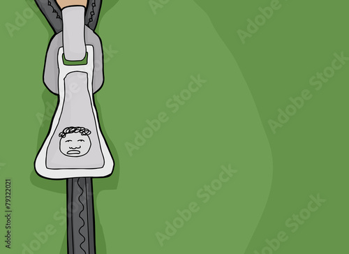 Zipper With Face Symbol