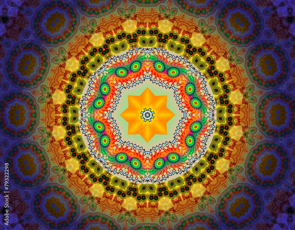 Fototapeta premium Floral mandala