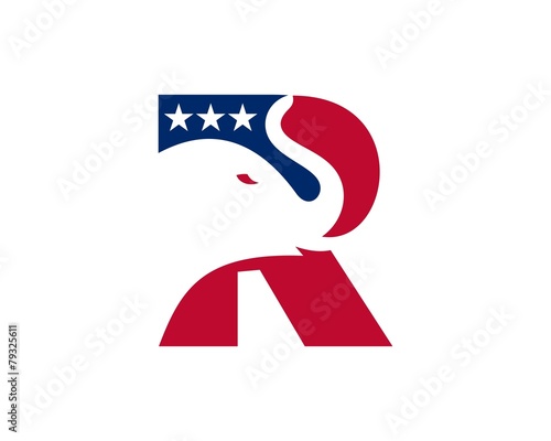 red white blue republic party logo 34