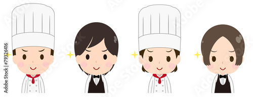 コック　ウェイトレス　自信