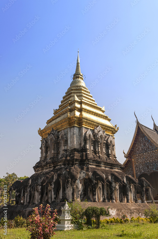 Fototapeta premium Wat Chiang Man in northern Thailand