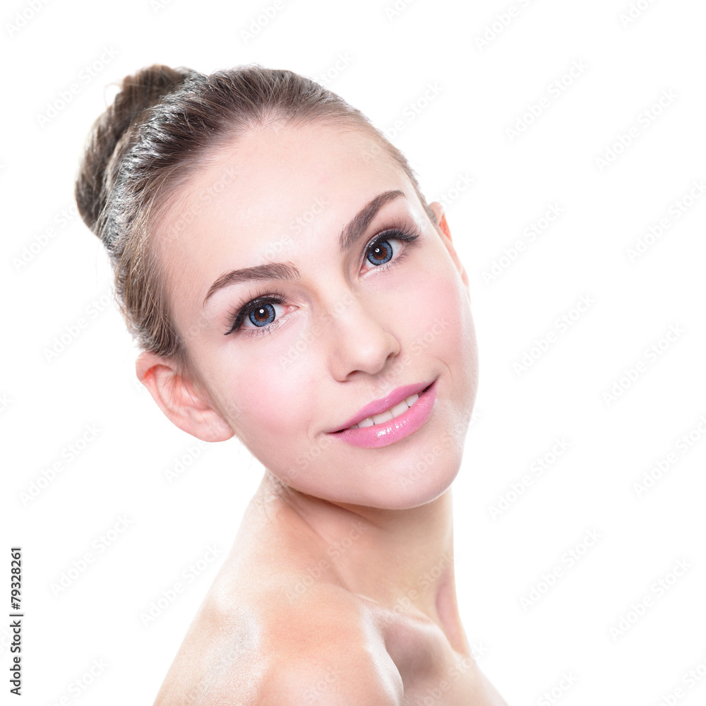 young woman skin care face young woman skin care face