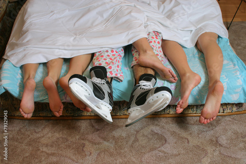 skates and legs