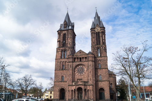 Obraz na płótnie Kirche - Saardom in Dillingen w salonie