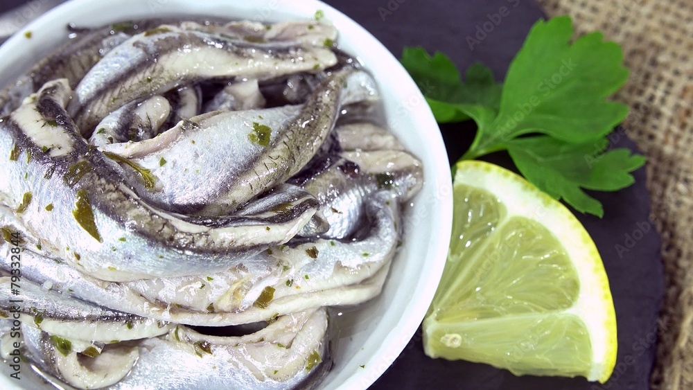 Pickled Anchovies (seamless loopable) Pickled Anchovies (seamless loopable)