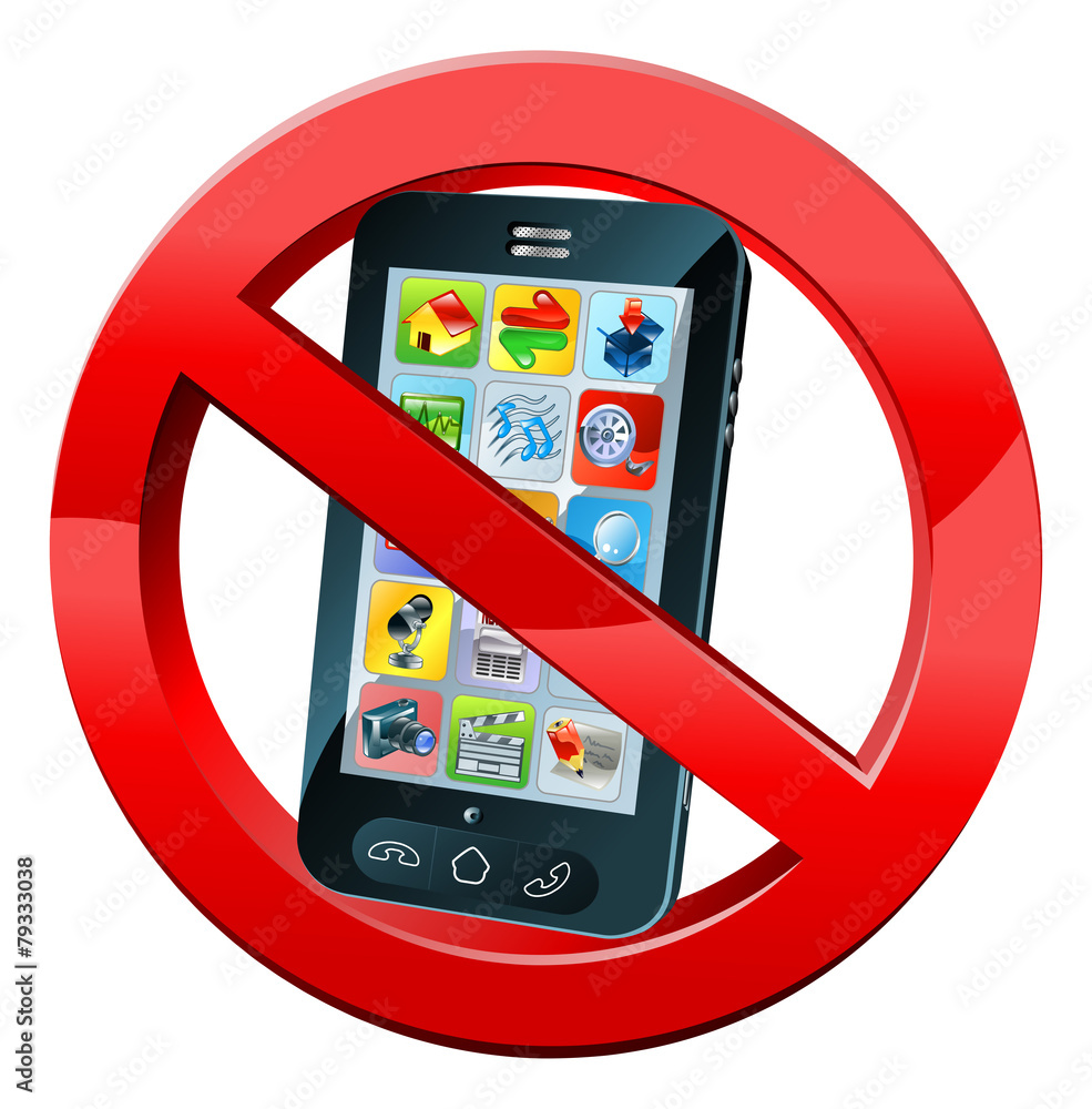 No Phone Sign Stock Vektorgrafik Adobe Stock No phone sign stock vektorgrafik adobe stock