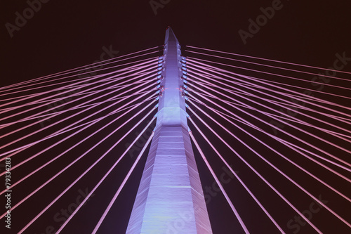 modern bridge at night © xiefei