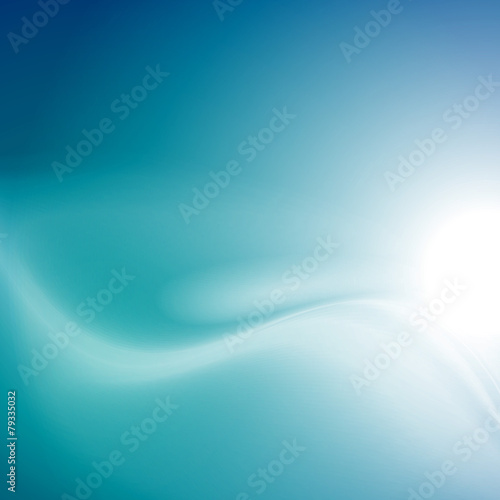 Modern blue smooth background abstraction with swoosh wave