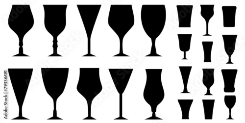 set glass for alcohol beverage