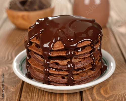 Chocolate pancakes