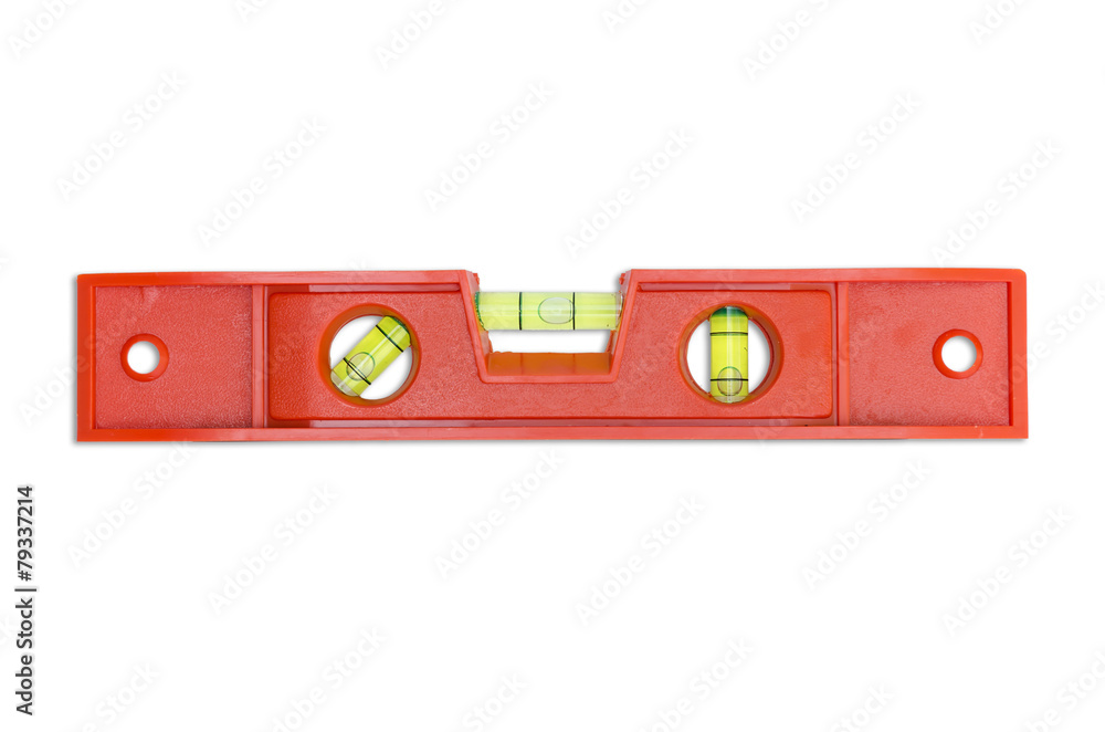 Building tool level isolated on white Building tool level isolated on white