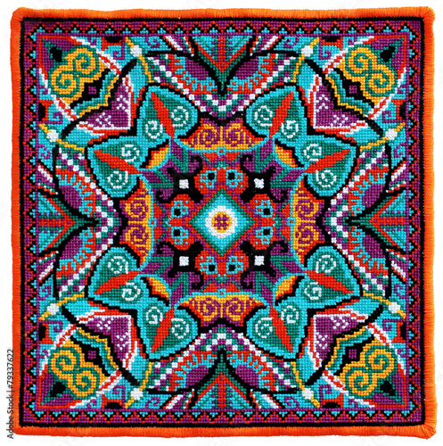 ukrainian authentic embroidery carpet