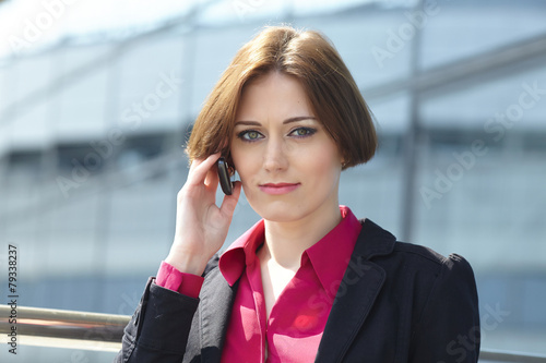 Businesswoman with mobile phone