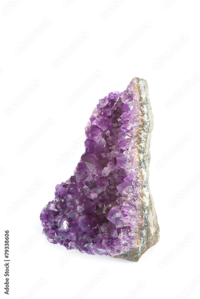 Fototapeta premium amethyst in white background