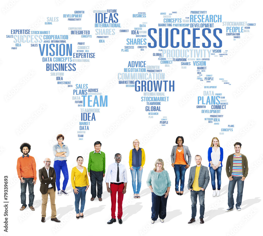 Global Business Togetherness Community Success Growth Concept