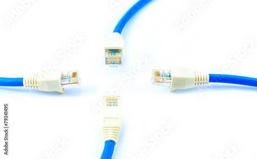 Blue UTP LAN cable