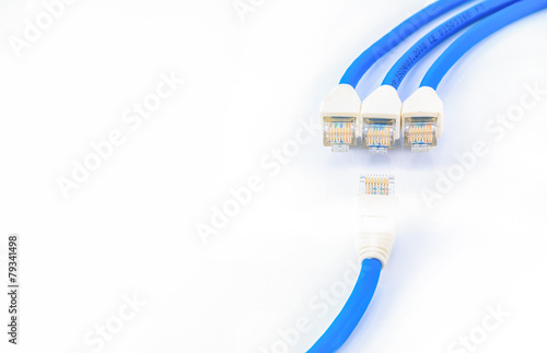 Blue UTP LAN cable