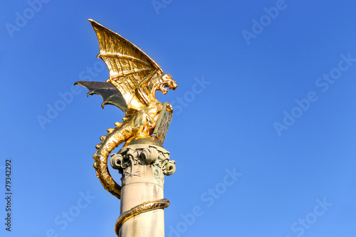 Dragon fountain in the Dutch city of Den Bosch