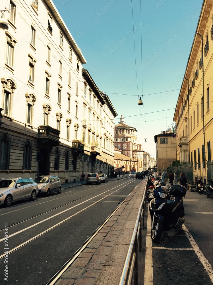 Milano, Corso Magenta a Santa Maria delle Grazie
