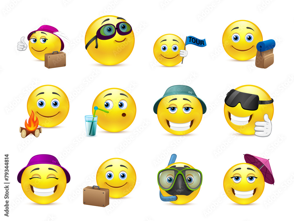 Cheerful smiles on vacation Cheerful smiles on vacation