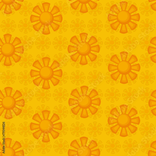 seamless pattern.decorative suns.