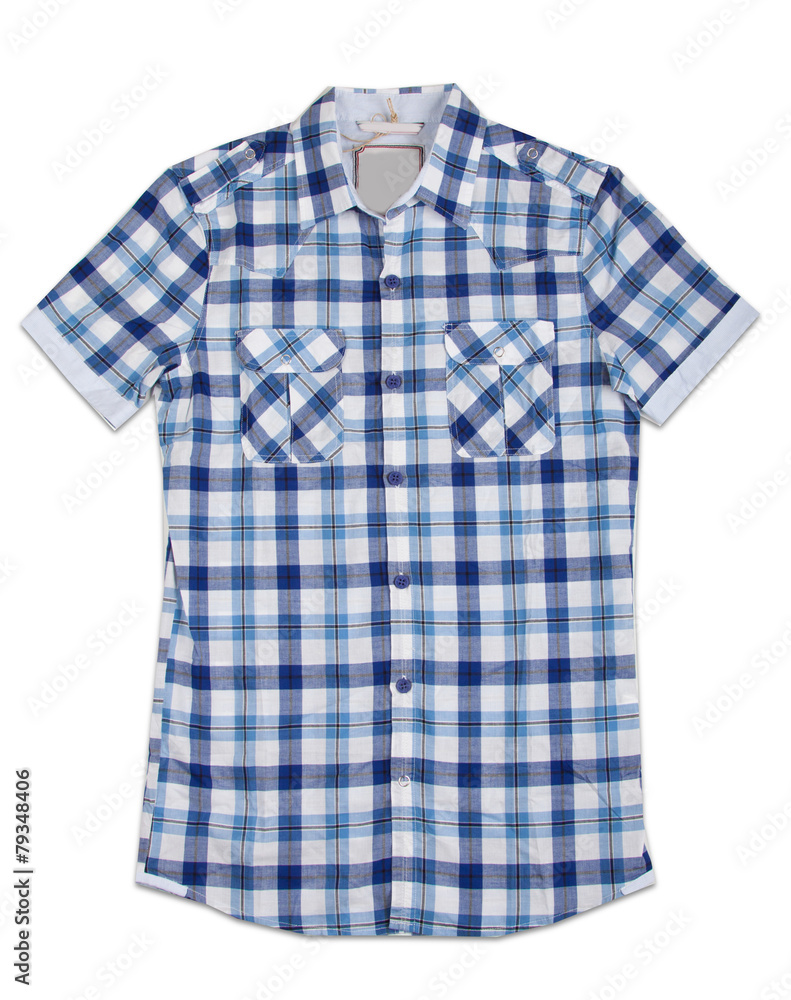 New stripes mens shirt. T-shirt Isolated on white New stripes mens shirt. T-shirt Isolated on white