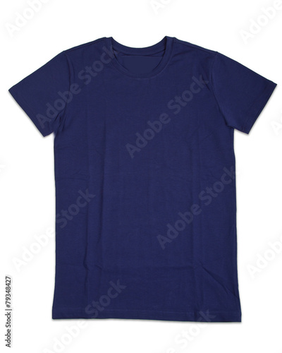 t-shirt template isolated on white. 
