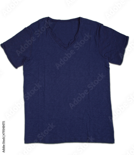 t-shirt template isolated on white. 