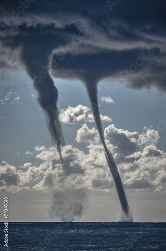 Tornados over the mediterranean sea