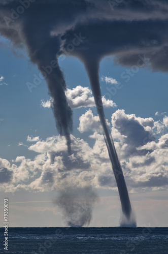 Tornados over the mediterranean sea #79350093