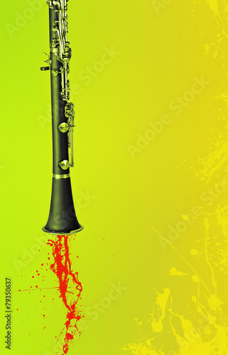 Canvas Print Jazz Clarinet