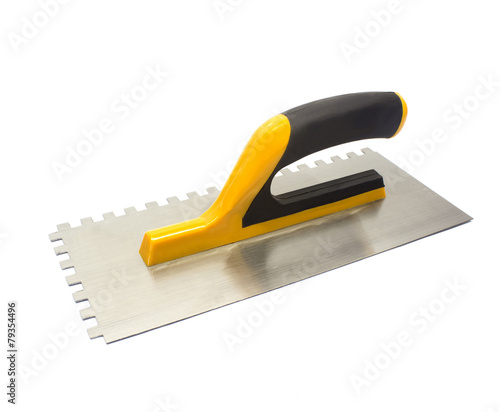 Bild auf Leinwand Finishing trowel isolated on white